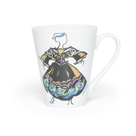 Mug  décoré costume traditionnel de Vannes. D'autres costumes sont disponibles. Ils sont peints dans nos ateliers à Saint Evarzec en Finistère sud.