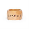 Rond de serviette en bois gravé 