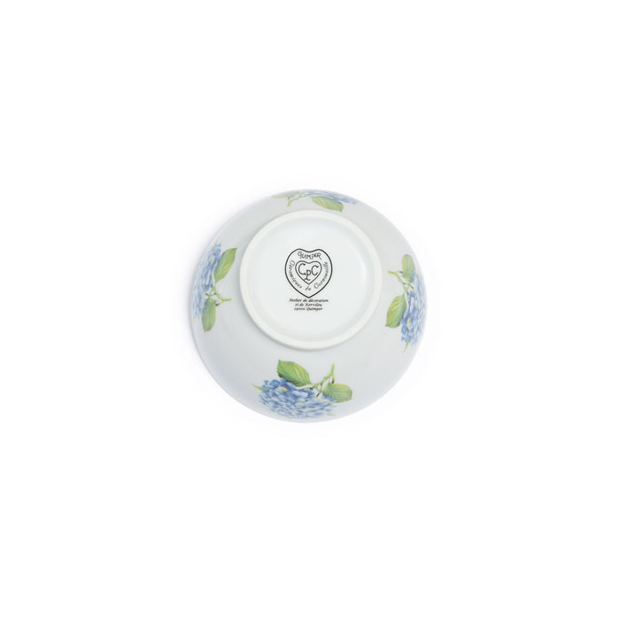 Grand bol déjeuner décor hortensia