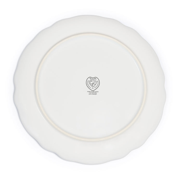 Plat à tarte diviseur décor Jardin fleuri