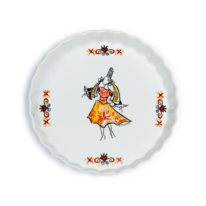 Tourtière décor costume Pont l'Abbé