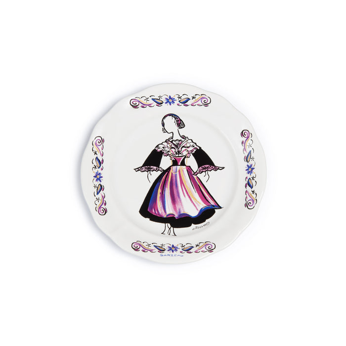 Petite assiette feston dessert décor costume Sarzeau