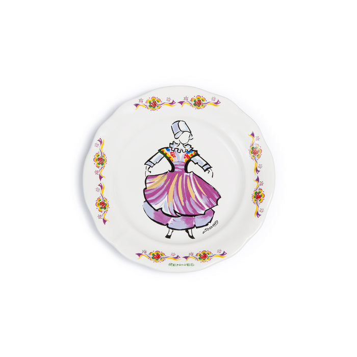 Petite assiette feston dessert décor costume Rennes