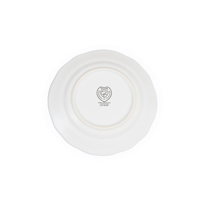 Petite assiette feston dessert décor costume Plougastel