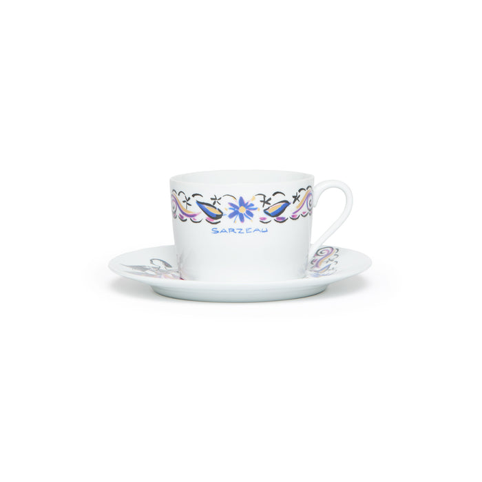 Ensemble tasse déjeuner décor costume Sarzeau