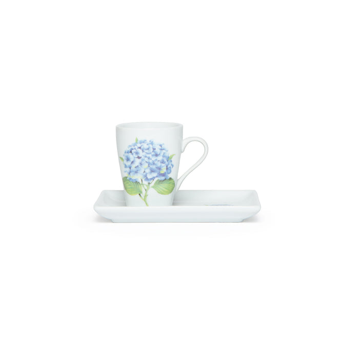 Ensemble thé gourmand décor hortensia