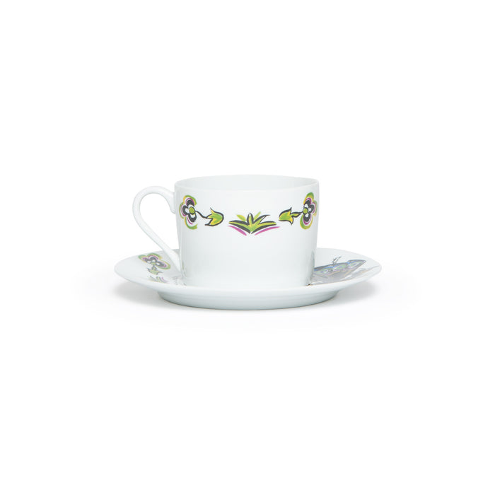 Ensemble tasse déjeuner décor costume Vannes